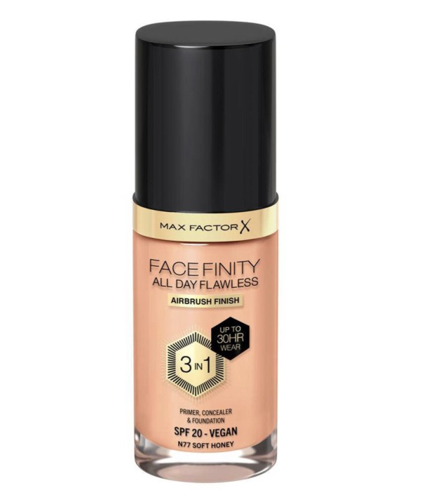  Max Factor Facefinity All Day Flawless 3-in-1 Liquid Foundation - 77 Soft Honey