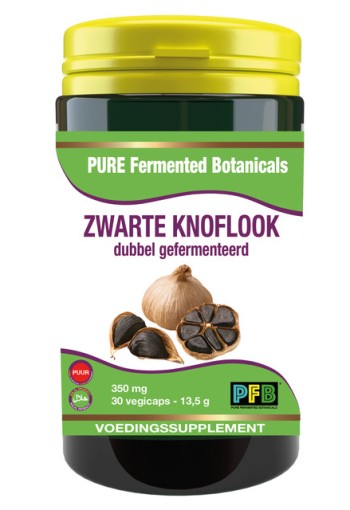 SNP Zwarte knoflook dubbel gefermenteerd (30 Vegetarische capsules)