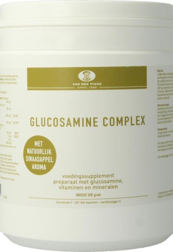 Van der Pigge Glucosamine complex sinaasappel (500 Gram)