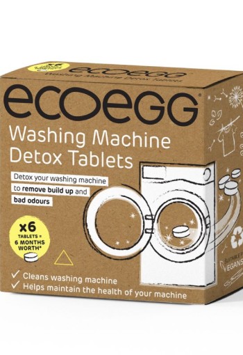 Eco Egg Wasmachine reinigingstabletten (6 Stuks)
