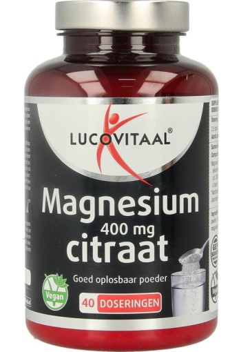 Lucovitaal Magnesium citraat 400mg poeder (100 Gram)