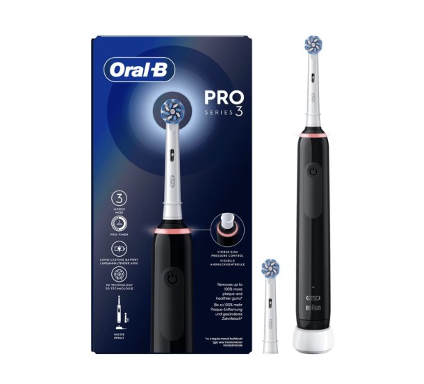 Oral-B Pro 3 3000 Elektrische Tandenborstel Zwart
