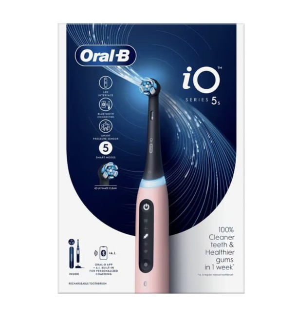Oral-B iO 5S Roze Elektrische Tandenborstel By Braun