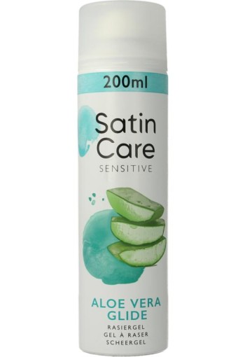 Gillette Satin care scheergel gevoelige huid (200 Milliliter)