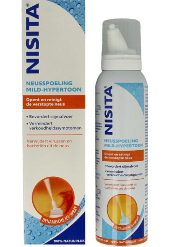Nisita Neusspoeling mild hypertoon jet spray (125 Milliliter)