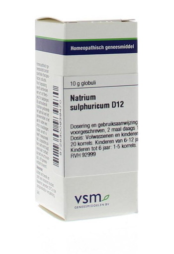 VSM Natrium sulphuricum D12 (10 Gram)