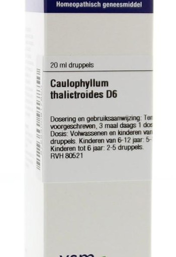 VSM Caulophyllum thalictr D6 (20 Milliliter)