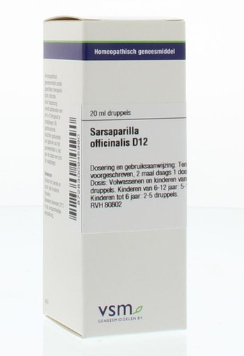 VSM Sarsaparilla officinalis D12 (20 Milliliter)