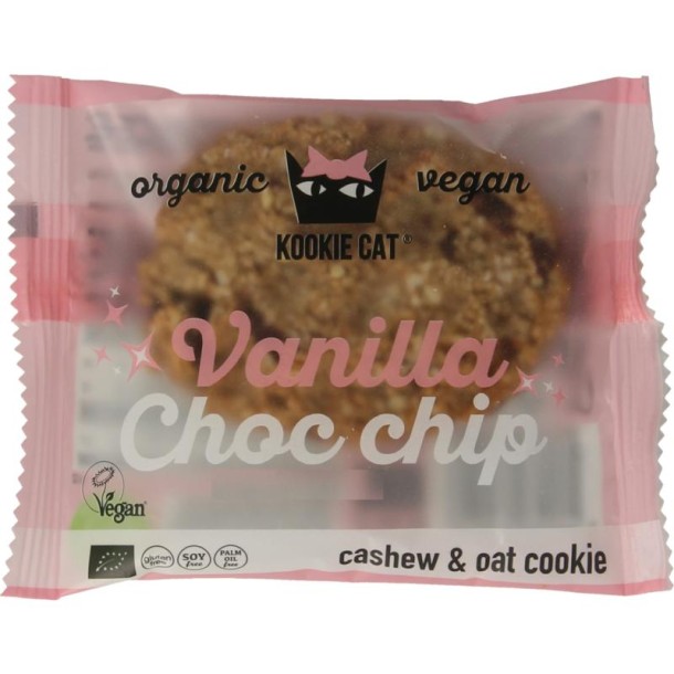Kookie Cat Vanilla chocolate chip bio (50 Gram)