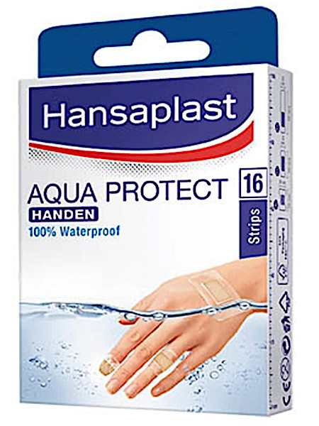 Hansaplast Aqua Protect Pleisters Speciaal Voor Handen - 16 stuks