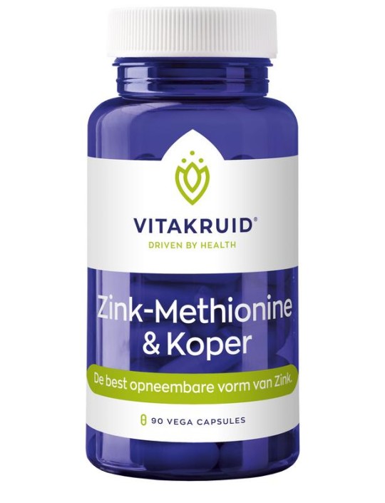Vitakruid Zink methionine koper 90 Capsules