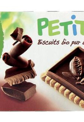 Bisson Petit theebiscuit pure chocolade bio (150 Gram)