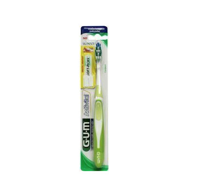 GUM Activital medium tandenborstel grote kop (1 Stuks)