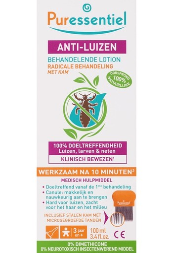 Puressentiel Anti luizen lotion & kam (100 ml)